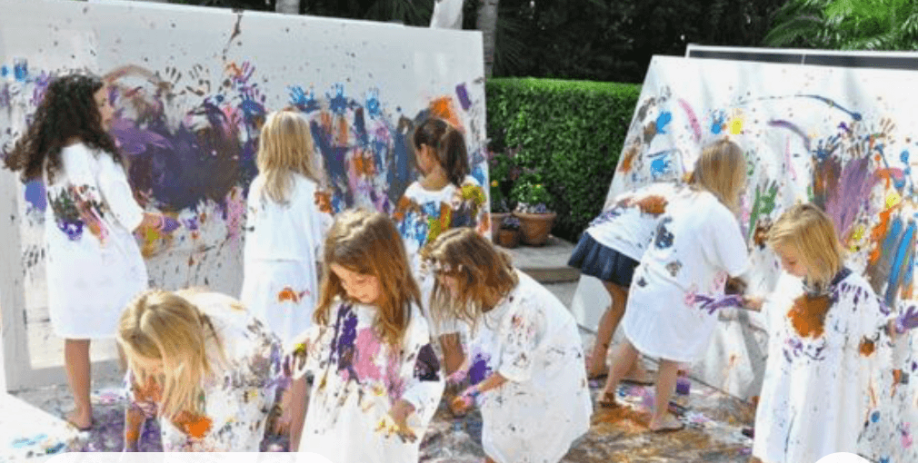 Collaborative Mural Art at Art and Play