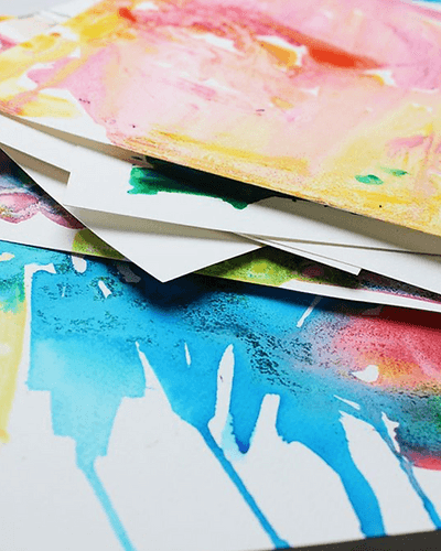 Collaborative painting close-up